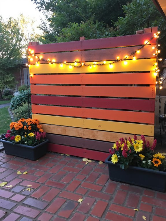 seasonal pallet backdrop creativity