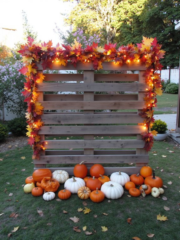 seasonal pallet backdrop ideas