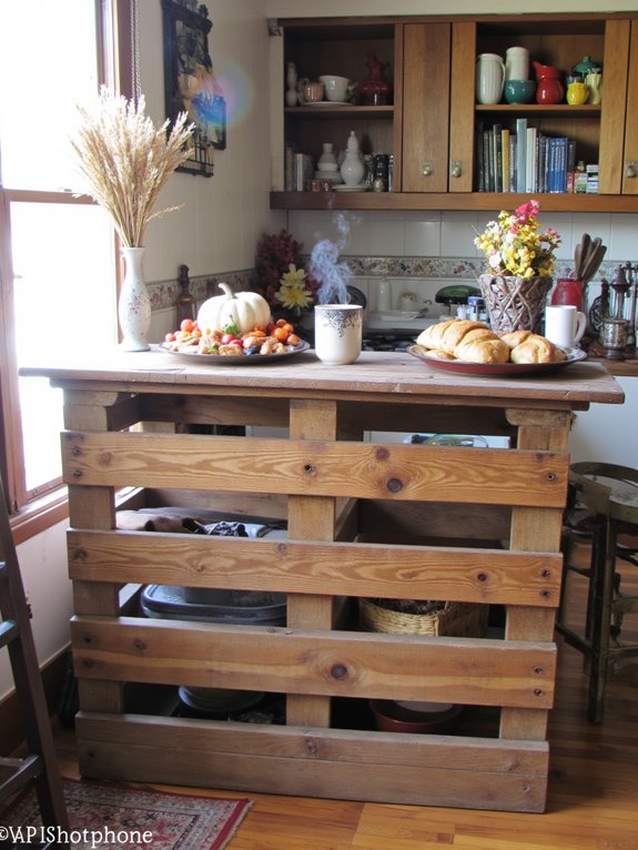 seasonal pallet breakfast decor