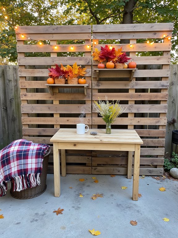 seasonal pallet wall decor