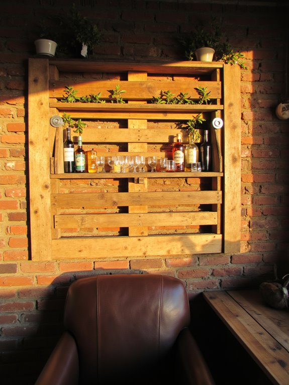 secure shelving to wall