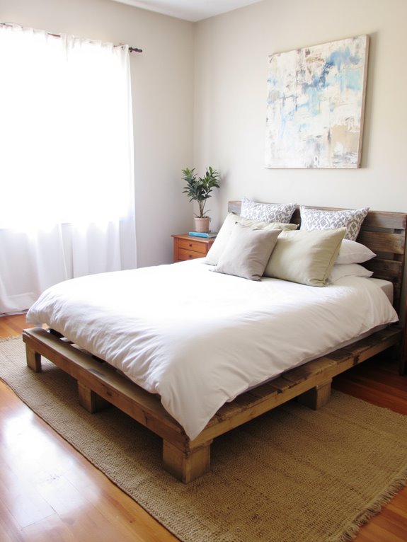 stylish diy pallet bed