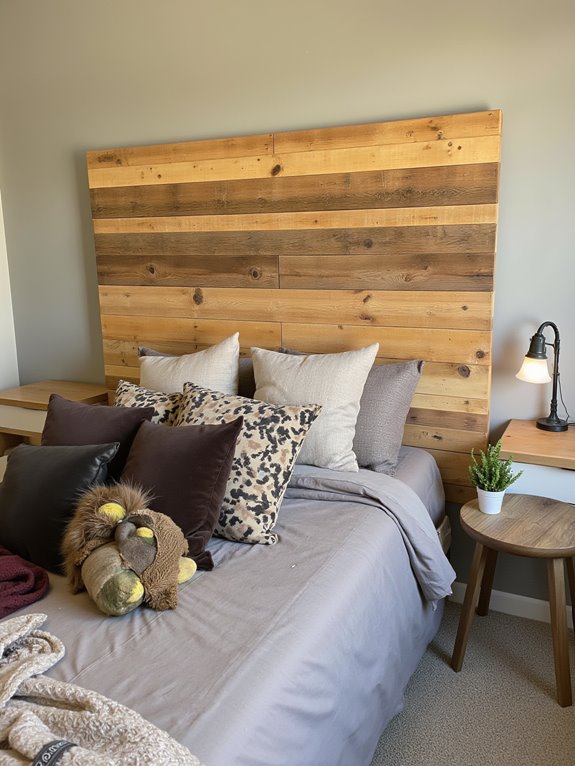 stylish diy pallet headboard
