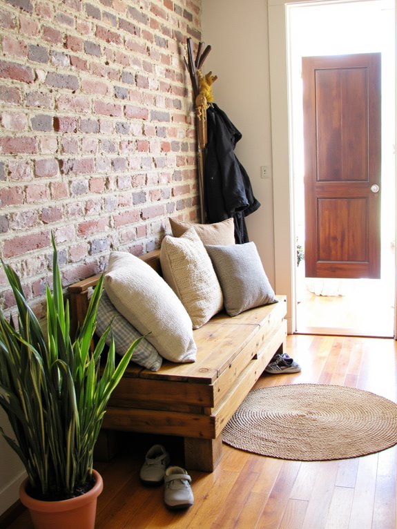 stylish eco friendly pallet benches