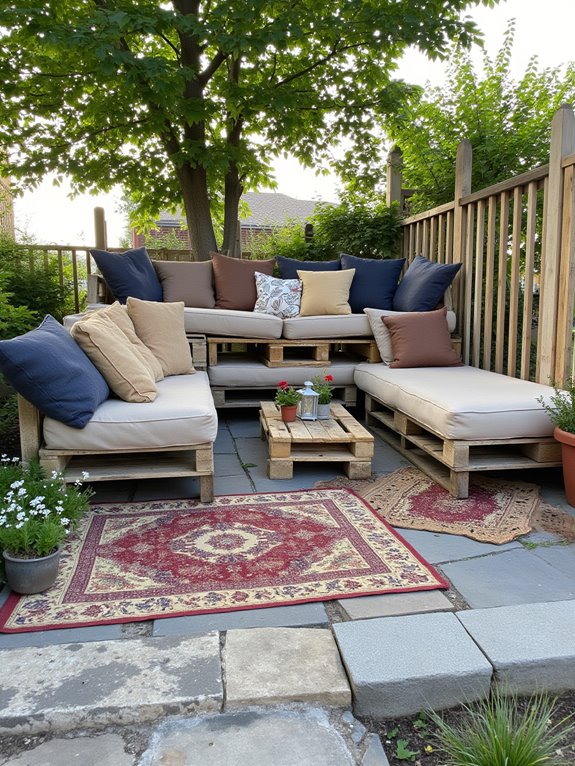 stylish multi tiered outdoor couch