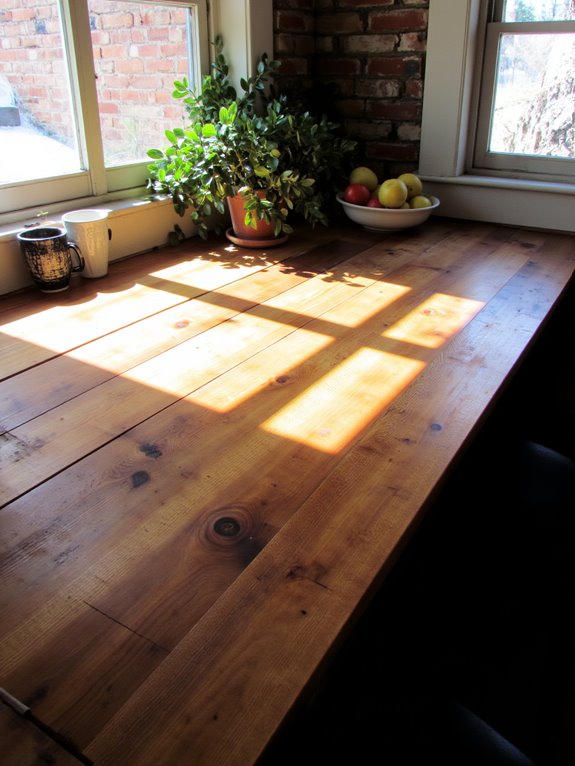 stylish pallet breakfast nook