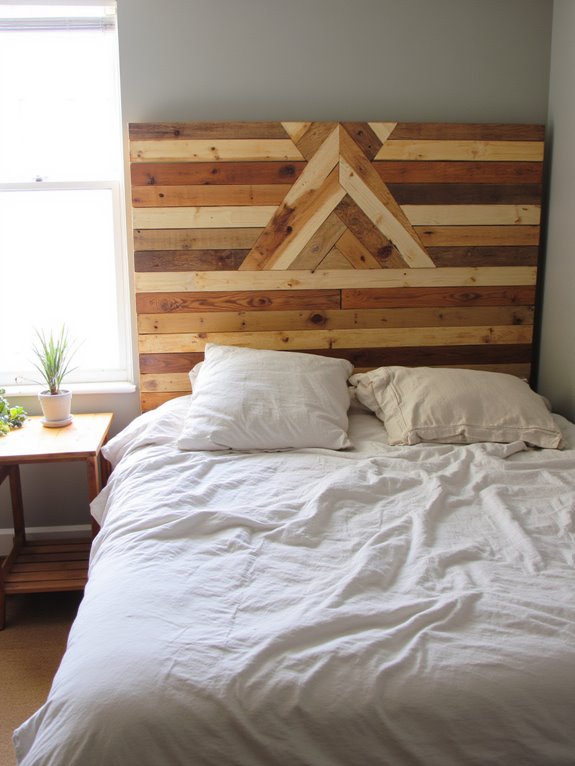 stylish pallet headboard design
