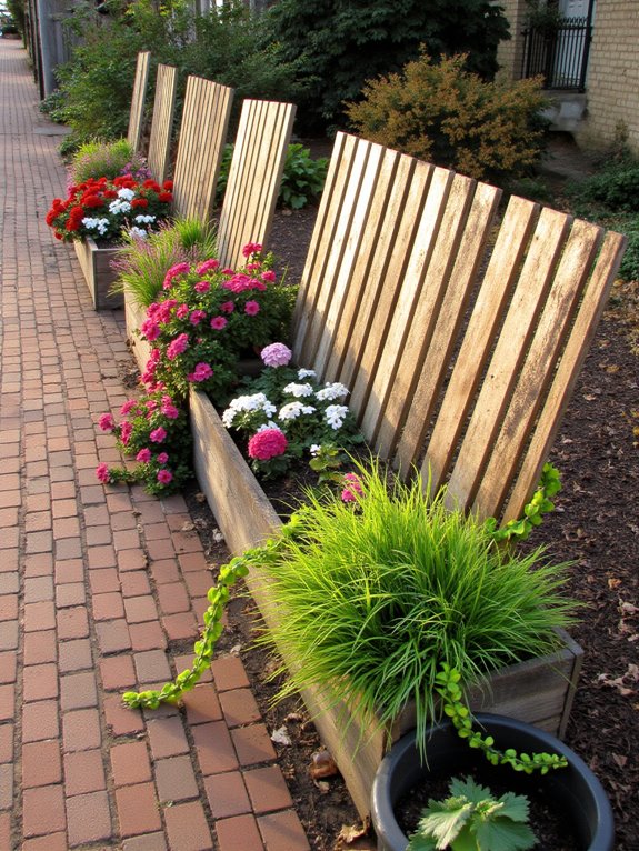 stylish pallet planters enhance gardens