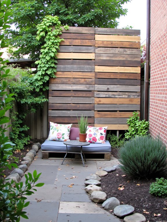 stylish pallet privacy screen