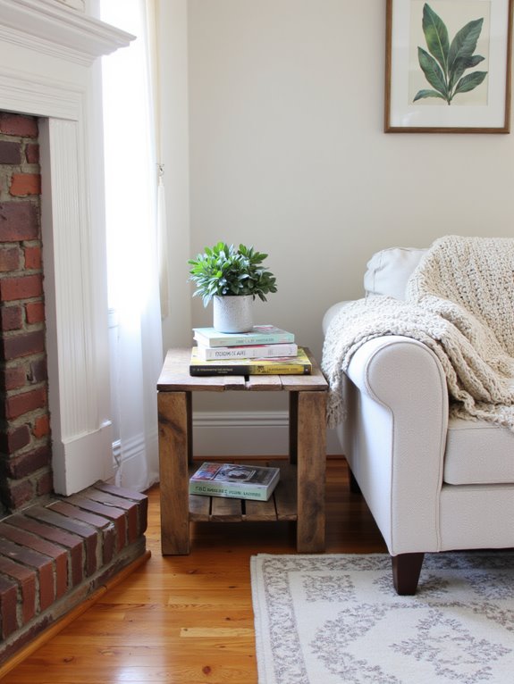 stylish pallet side table
