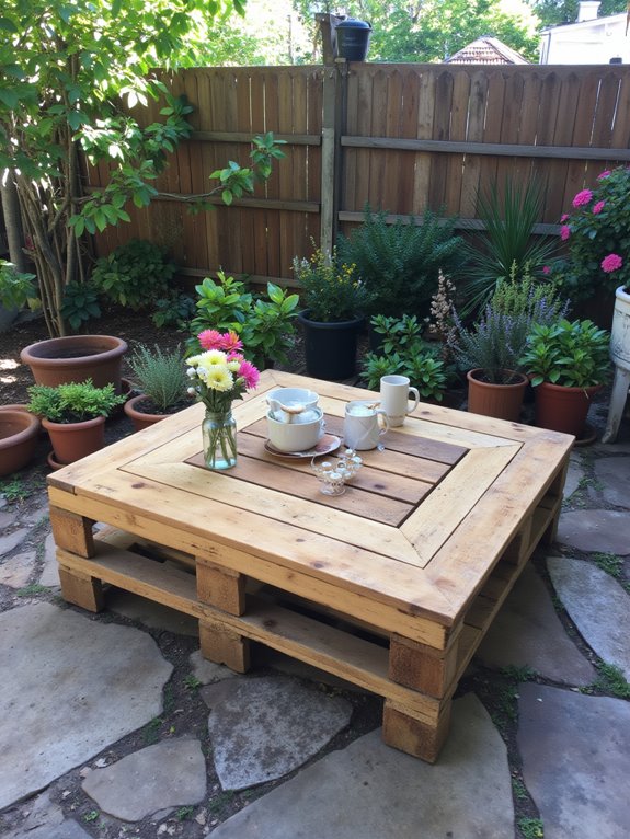 stylish reclaimed pallet coffee table