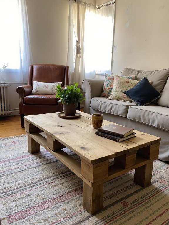 stylish reclaimed wood table