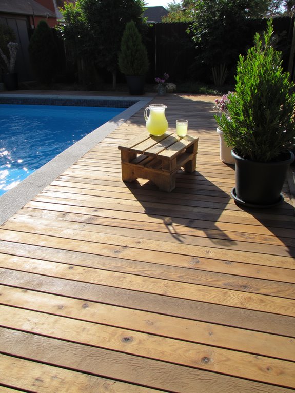 stylish rustic pallet deck
