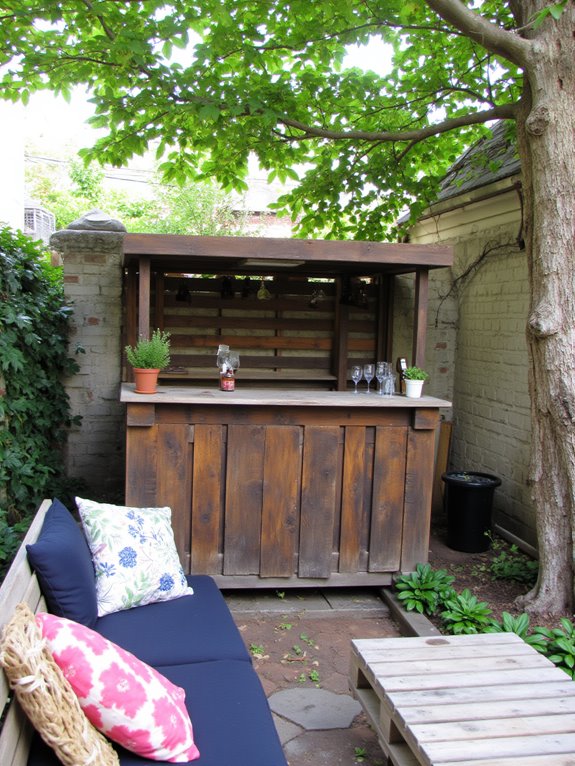 stylish vertical pallet bar