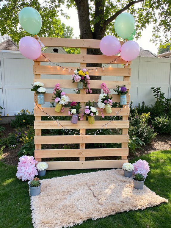 themed pallet backdrop ideas