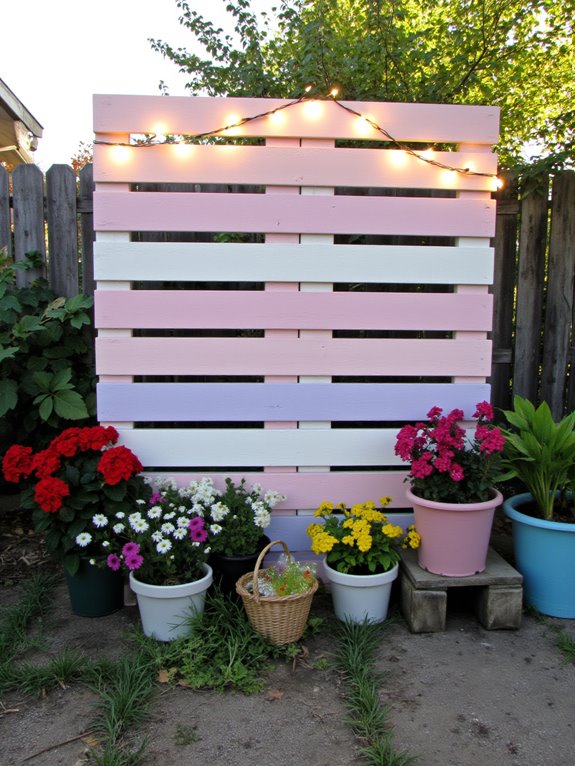 themed pallet backdrops create atmosphere