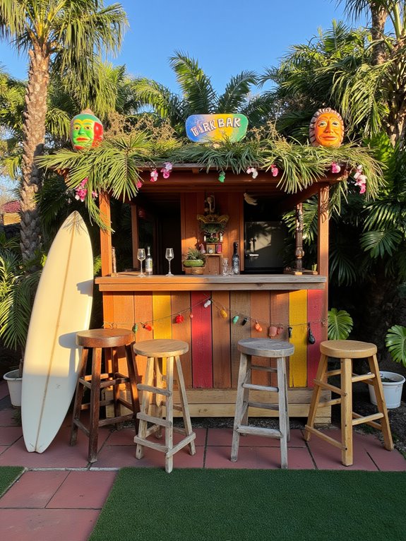 themed pallet tiki bars