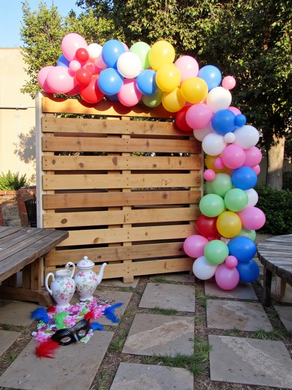 themed party balloon decor
