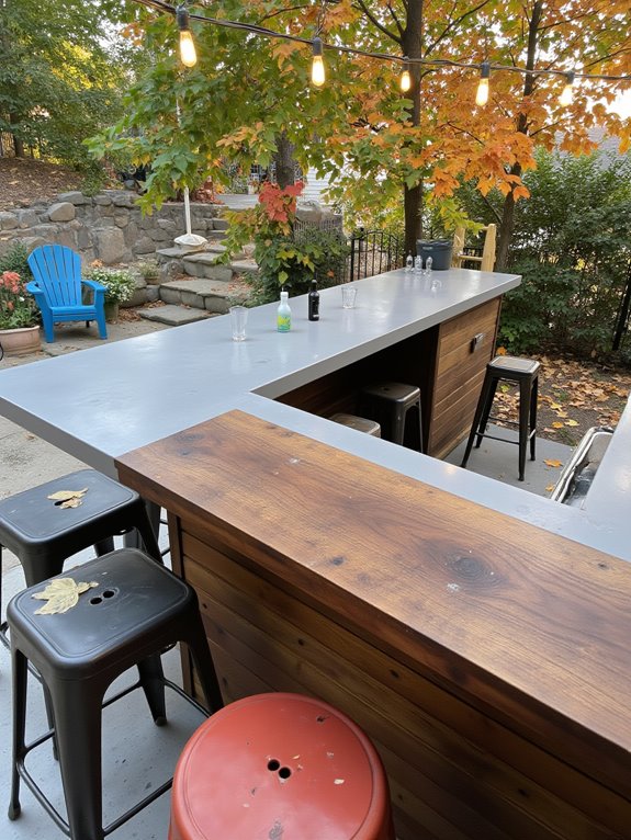unique outdoor bar tops