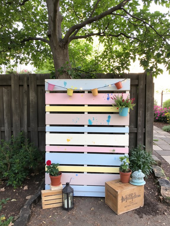 unique pallet backdrop customization