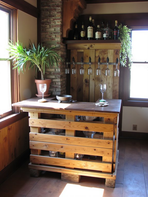 upcycled pallet bar ideas
