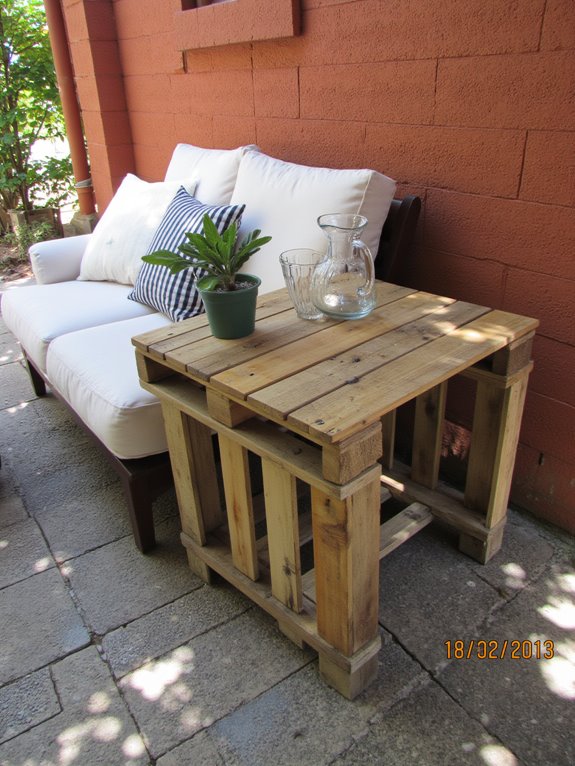 versatile outdoor pallet tables