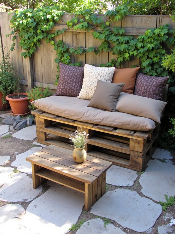 versatile reclaimed pallet bench