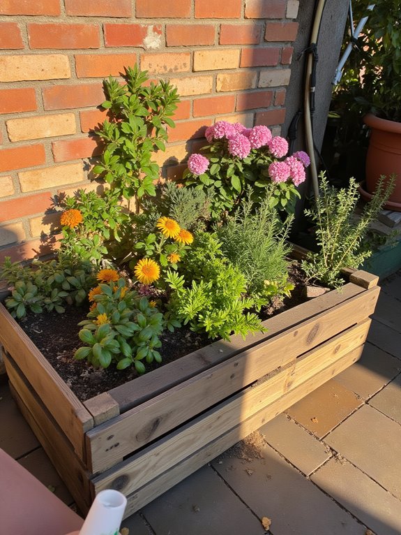 vertical pallet garden planter