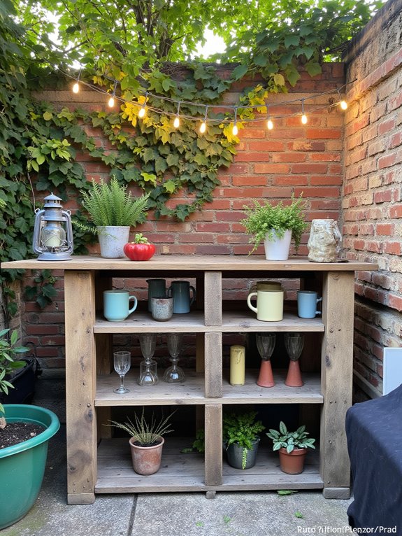 vibrant accessories enhance bar