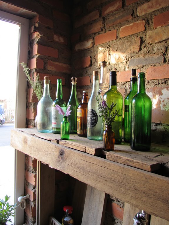 vibrant bottle arrangement ideas