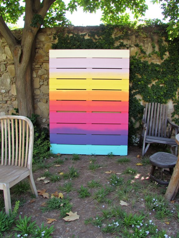 vibrant color pallet frames
