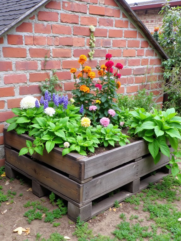 vibrant multi height planter box