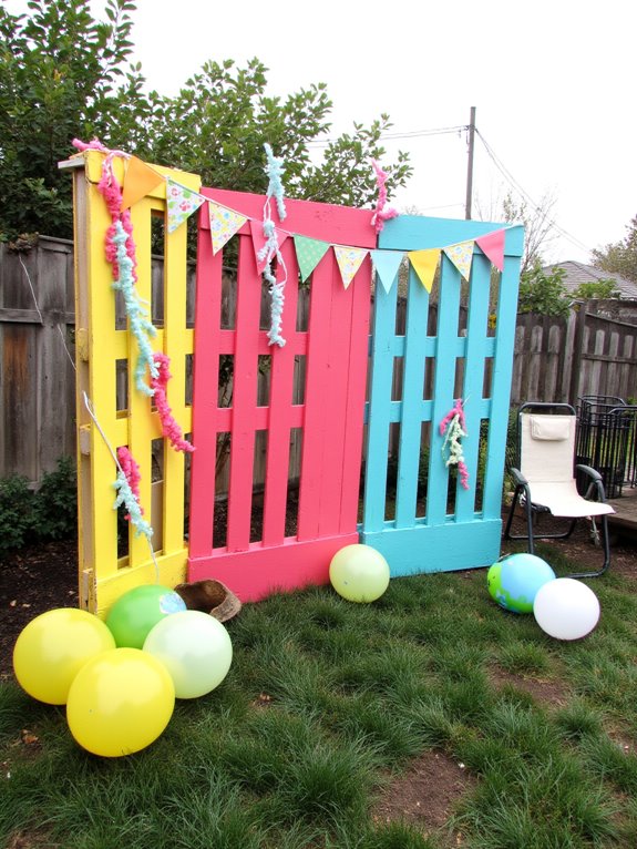 vibrant personalized birthday backdrop