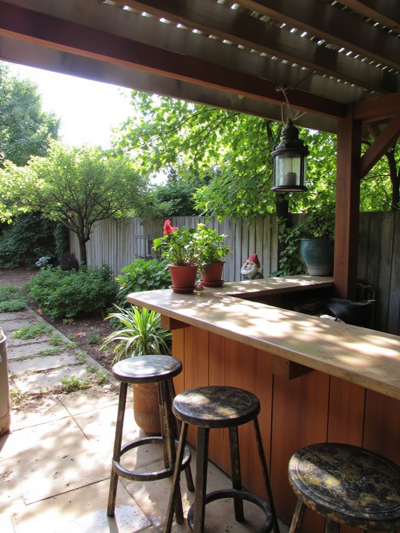 weatherproof your outdoor bar