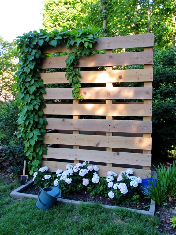 wooden pallet backdrop maintenance