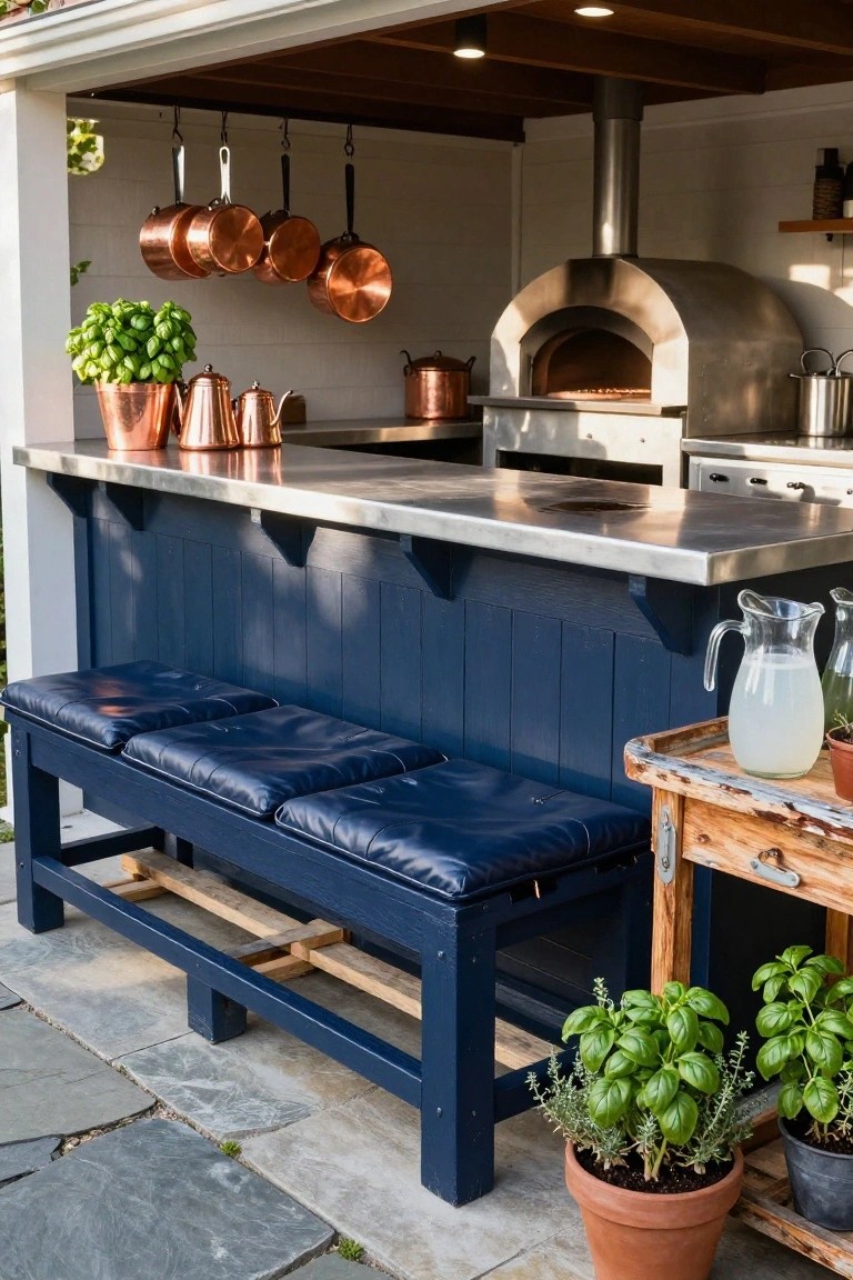 Simple Pallet Bench for Outdoor Bars