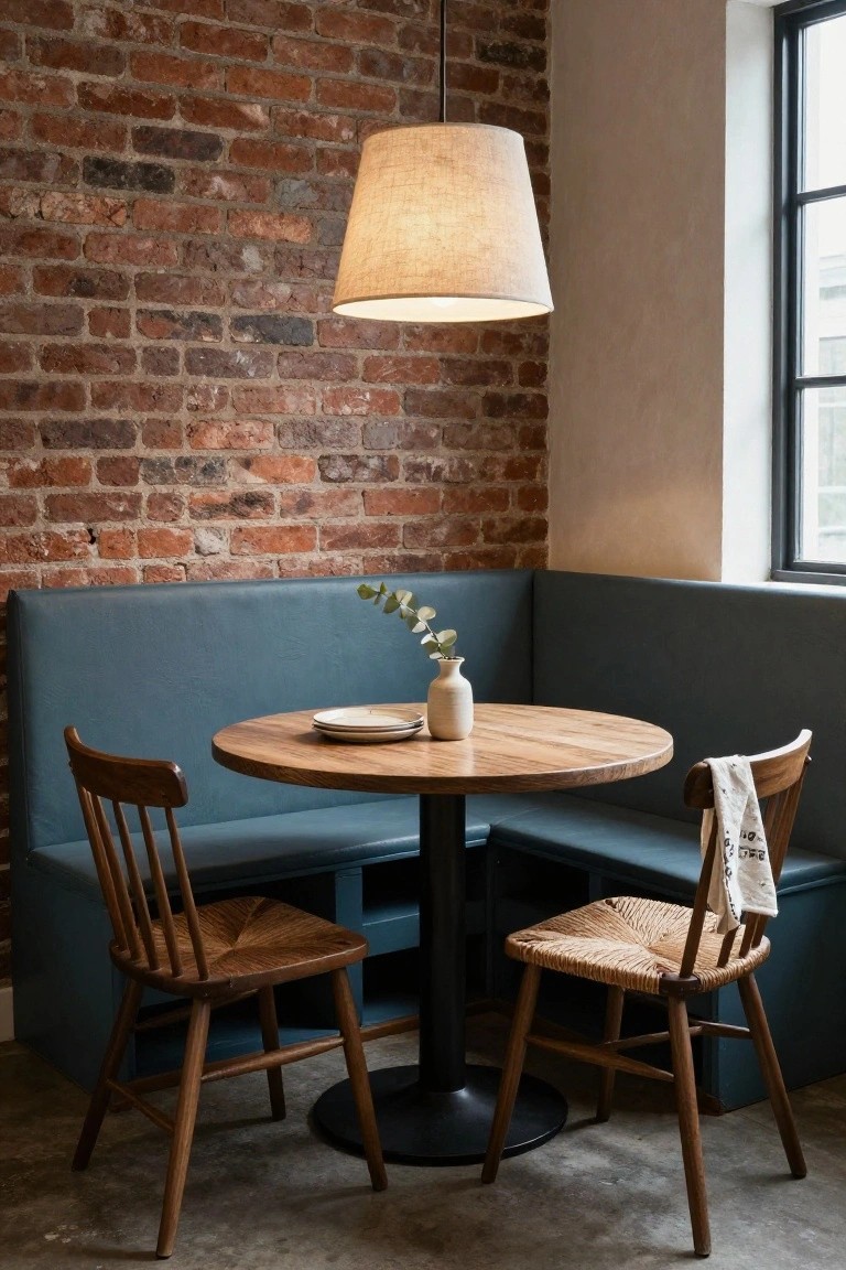 Corner Booth Seating for Small Spaces