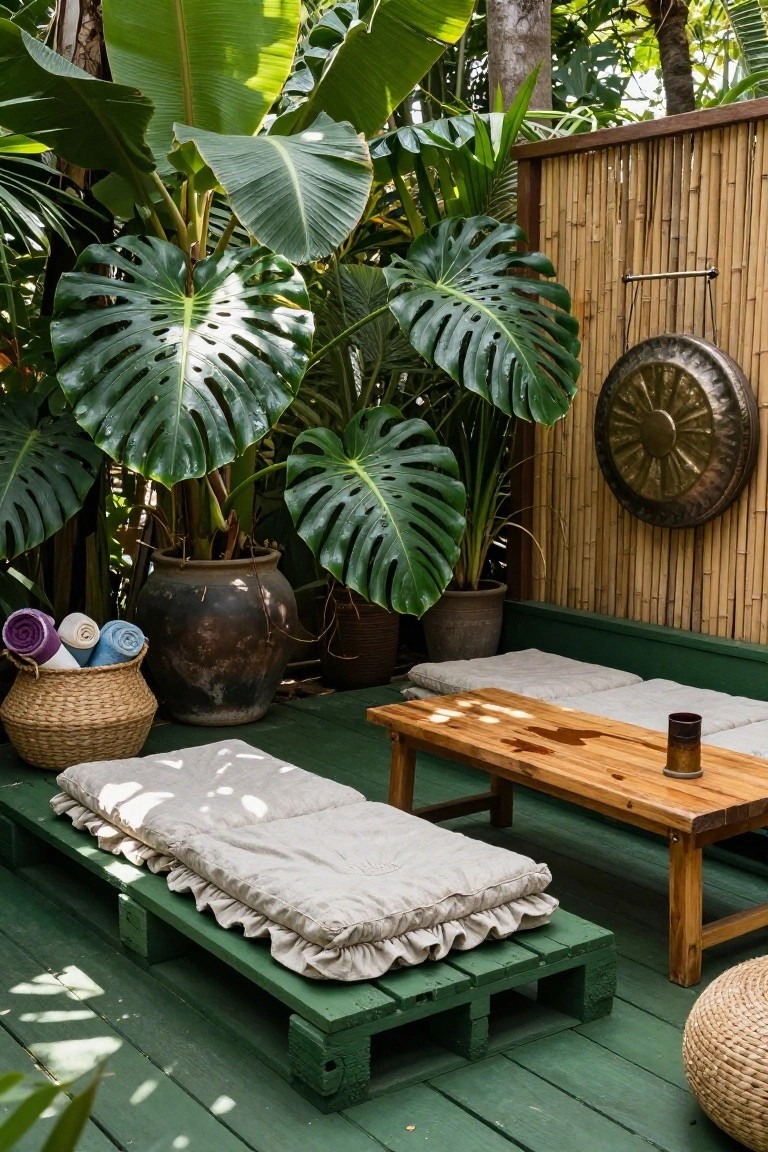 Pallet Daybed for Patio Lounging