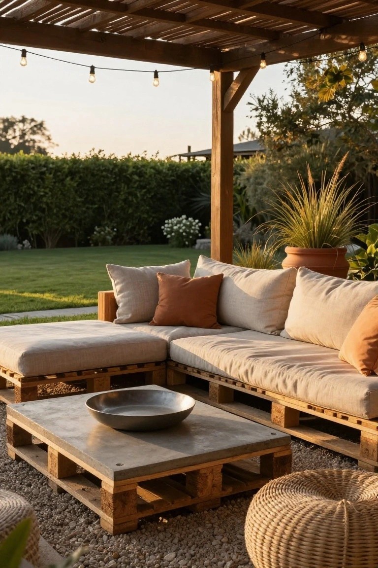 Pallet Sectional Sofa for Patios