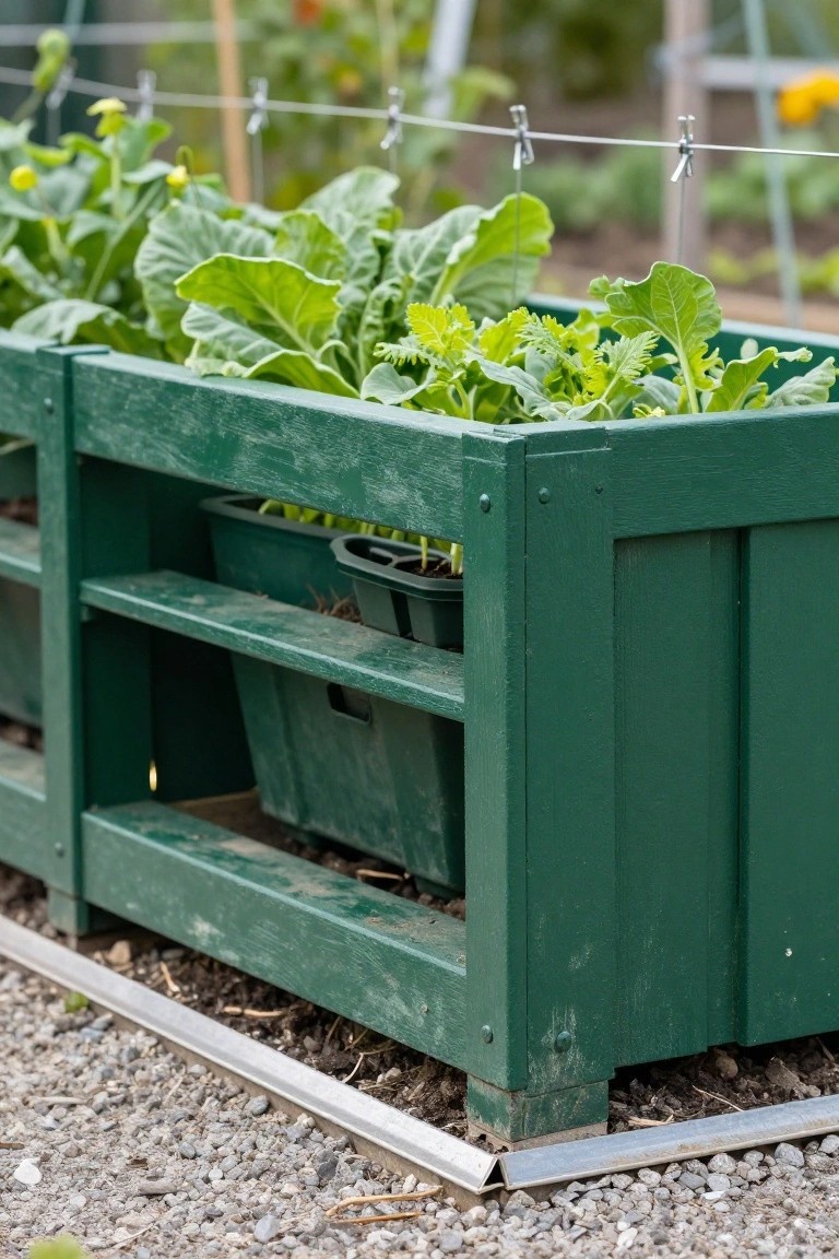 Raised Beds Built from Pallet Wood