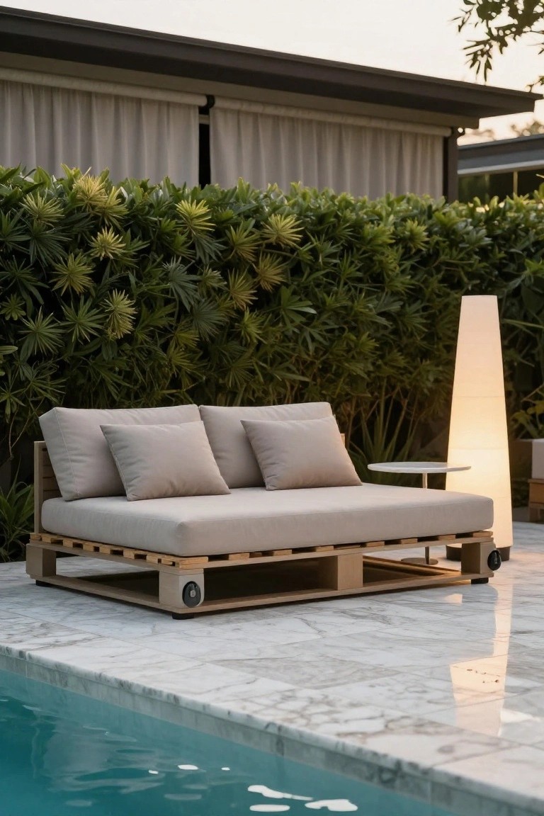 Poolside Pallet Loveseat
