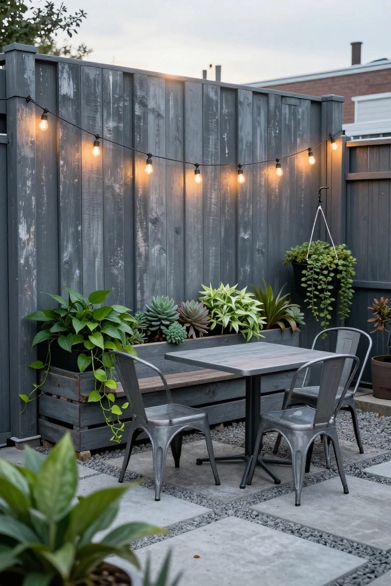 Pallet Fence Dining Nook