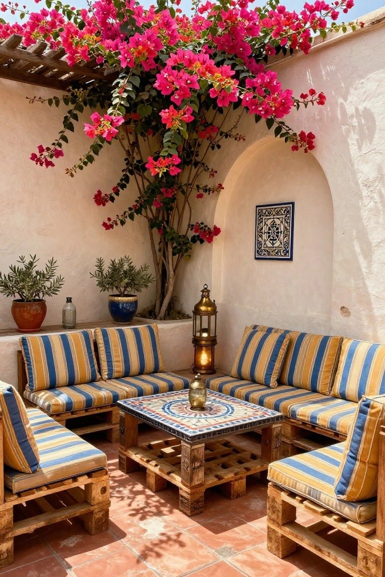 Cozy Courtyard Pallet Sofas